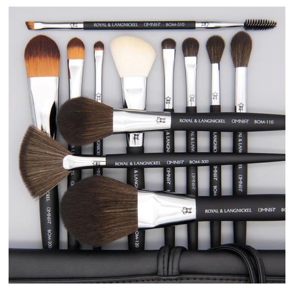 *NWT* Omnia Professional 13 piece makeup brush set with wrap - Picture 4 of 7